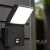 LED Außenwandleuchte mit Bewegungsmelder: Schwarz, Produktbild-Vorschau 6