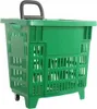 Carrello spesa Cestino con ruote 55L Verde Anteprima dell’immagine prodotto 2