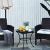 Gartentisch Metall wetterfest Mesh-Design, Beistelltisch Produktbild-Vorschau 3