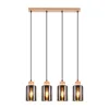 ZMH Lampe à suspendre 4 flammes en bois Lampe à suspendre Voir les images du produit 9