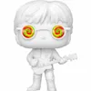 A white Funko Pop! vinyl figure of John Lennon playing a guitar, with psychedelic designs in the eyes. Podgląd zdjęcia produktu