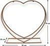 Stojan na palivové dřevo Indoor Metal Heart Firewood Rack Náhled obrázku produktu 2
