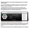 An image showing information about VESA mounting patterns for TV wall mounts, including a diagram and a list of supported VESA sizes. Produktbild-Vorschau