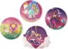 Four round and shaped plates with princess-themed illustrations. Produktbild-Vorschau