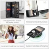 Collage of images showing a phone case with various features. Produktbild-Vorschau