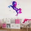 163 Wandtattoo Einhorn pink - 1000 x 1000 mm Produktbild-Vorschau 4