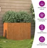 VIDAXL -Planungsbox 62x47x46 cm in acciaio corten Anteprima dell’immagine prodotto 10