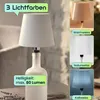 Edle Akku Flaschenlampe weiss: Dimmbar - 3 Lichtfarben: Produktbild-Vorschau 4