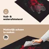 KitchenYeah© Herdabdeckplatte Rosen - Rot - Schwarz , Produktbild-Vorschau 2