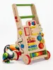 KiddyMoon Lauflernwagen holz für Kinder Verstellbarer Griff Produktbild-Vorschau 1