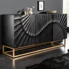 riess-ambiente Massives Sideboard SCORPION 140cm schwarz Produktbild-Vorschau 1