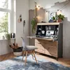 Sekretär SELVA-36 in Artisan Eiche Nb. mit graphit, B/H/T Produktbild-Vorschau 9
