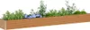 vidaXL Hochbeet Hellbraun 390 x 50 x 36 cm Verzinkter Stahl Produktbild-Vorschau 3
