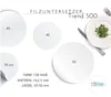 Untersetzer FILZ, 3 mm dick, rund, D 40 cm, weiß Produktbild-Vorschau 2