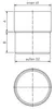 Zambelli VM Blank-Zinc® Ablaufrohr-Verbinder DN 100 mm Produktbild-Vorschau 1