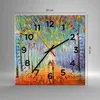 Wanduhr - Quadrat - Glasuhr - Park Natur - 30x30cm - Produktbild-Vorschau 3