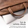 Accezz Leather Laptoptas 16 inch - Cognac Voir les images du produit 2