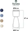 Vyveo - Vaso da fiori Pillar - Marrone (Retro) - 27x67 Anteprima dell’immagine prodotto 3