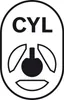 A black and white logo with the text 'CYL' above a stylized graphic. Voir les images du produit