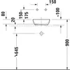 DURAVIT 266003FI00 Sivida ASB eckig 300mm,DuroCast Plus Produktbild-Vorschau 1