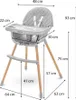 A diagram of a high chair with dimensions indicated. Náhľad obrázku produktu