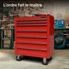 AREBOS Servante d'atelier 7 tiroirs | verrouillable, tapis Voir les images du produit 5