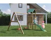 Fungoo Spielturm "Lucas" natur mit Doppelschaukel, Rutsche Produktbild-Vorschau 7