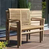 Teakholz - bene living - Gartenbank Derby 120 cm Produktbild-Vorschau 11