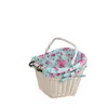 Panier rétro vélo style vintage blanc 46x34 H23/28 cm Voir les images du produit 5