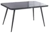 BELIANI Gartentisch Grau Aluminium 140x80 cm für 4 Personen Produktbild-Vorschau 1