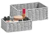 Zeller Aufbewahrungskörbchen, 2-er Set, grau, 20 x 14 x 7; Produktbild-Vorschau 1