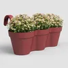 Artevasi Capri Balcony Triple Pot, Rot, 11 l, 305 mm, 540 Produktbild-Vorschau 2