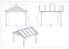 Gartenlaube Gartenpavillon 4.04x4.04m mit Paneelen - Produktbild-Vorschau 2