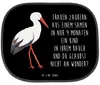 Mr. & Mrs. Panda Sonnenschutz Fürs Auto Storch - Schwarz - Produktbild-Vorschau 1