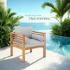 Fauteuil de jardin Boka, bois lasuré, supporte env. 120 kg Voir les images du produit 9