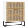 vidaXL Kredens biały 60x30x75 cm Materiał drewnopochodny Podgląd zdjęcia produktu 1