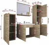A diagram of a bathroom vanity set with dimensions indicated. Anteprima dell’immagine prodotto