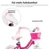 HILAND 14 Zoll Mädchen Kinderfahrrad mit Korb & Bändern, Produktbild-Vorschau 6
