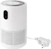 A white air purifier with a power adapter. Produktbild-Vorschau
