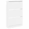 VidaXL Schoenenkast 80x21x125,5 cm bewerkt hout wit Produktbild-Vorschau 4