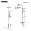 HOROW Sprchový set, 5 režimů sprchové hlavice, dešťová Náhled obrázku produktu 6