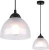 Lampada a sospensione Venice a 1 luce con paralume in vetro Anteprima dell’immagine prodotto 1