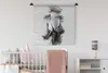 MuchoWow® Wandteppich Wandbehang Rosen - Blumen - Bleistift Produktbild-Vorschau 1