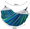 Hamac de jardin pour deux personnes 260x160cm, bleu-vert Voir les images du produit 5