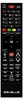 A black remote control with various buttons and labels. Podgląd zdjęcia produktu