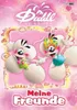 A pink background with cartoon characters and text. Produktbild-Vorschau