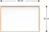 Magnetisches Whiteboard mit Naturholzrahmen 30x40cm Produktbild-Vorschau 2