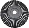 A round brush with black bristles and a gray center is shown against a white background. Produktbild-Vorschau