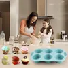 3 Stück Silicone Muffin Trays (Grau, Rosa, Pfauenblau) Produktbild-Vorschau 5