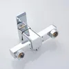 Moderne, verchromte Wand-Duscharmatur mit Warm- und Produktbild-Vorschau 4